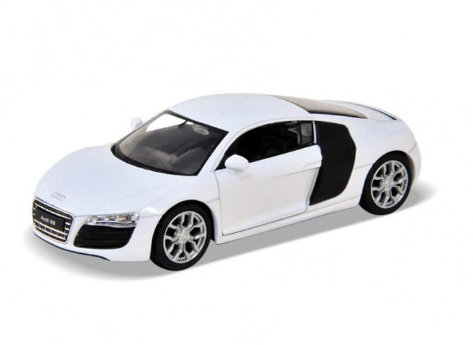 Audi R8 V10 Pull Back (White) (Scale 1 : 38)