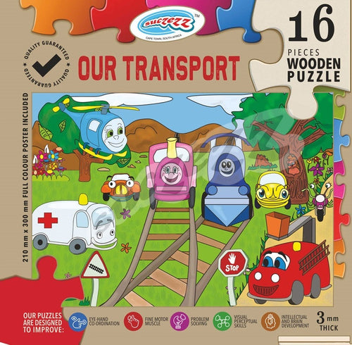 Puzzle 16pc Our Transport