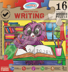 Puzzle 16pc Owen The Owl Writing