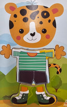 Load image into Gallery viewer, Tiger with Clothes Mix &amp; Match Puzzle (Wooden)