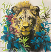 Load image into Gallery viewer, Fine Art - Leafy Lion 595 x 595mm