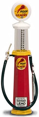 Gas Pump Gilmore Emblem Round (scale 1 : 18) (red/yellow)