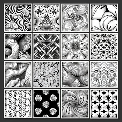 Fine Art - Geometric Harmony 300 x 300mm