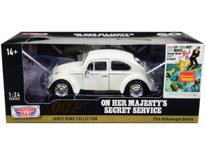 Volkswagen Beetle (James Bond) 1966 White (scale 1 : 24)
