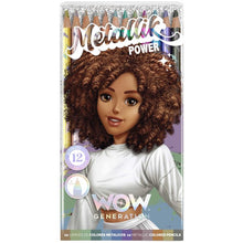 Load image into Gallery viewer, WOW Generation Colour Pencils 12pc (Neon Party/Metallic Powe