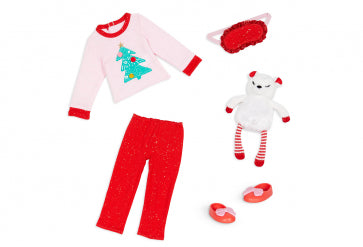 Glitter Girls Deluxe Holiday Pyjama Outfit (xmas theme)