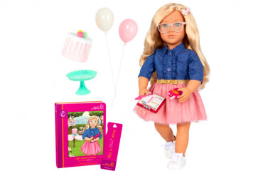 OG Deluxe Doll with Book Emily 18 Inch Blonde