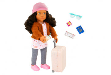 OG Doll Traveler Lisandra 18 Inch Black Hair