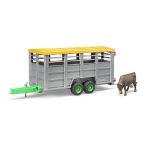 Load image into Gallery viewer, Livestock Trailer with 1 Cow Bruder