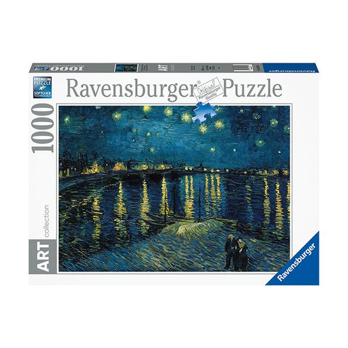 Puzzle 1000pc Starry Night by Van Gogh
