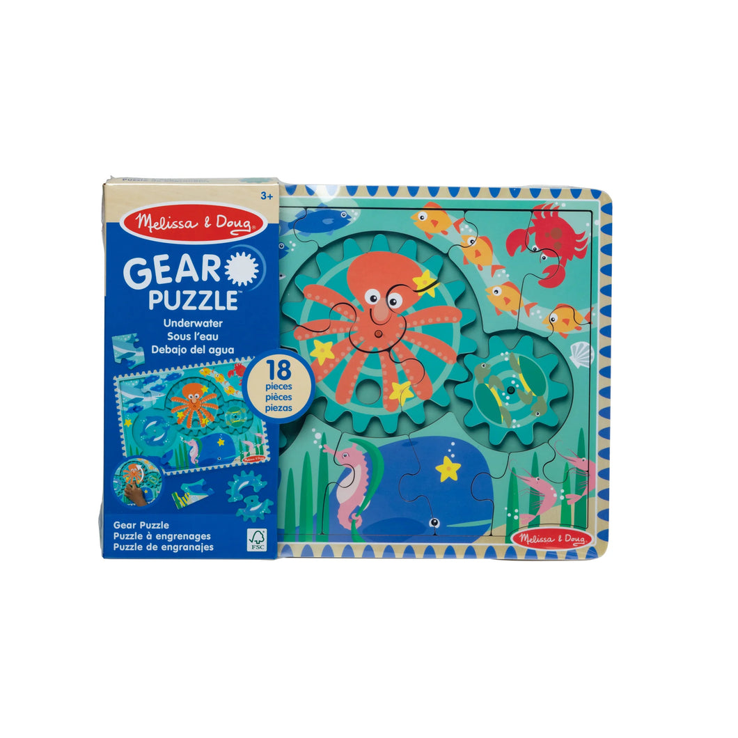 Underwater Wooden Gear Puzzle