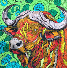 Load image into Gallery viewer, Fine Art - Buffalo Spirals 300 x 300mm