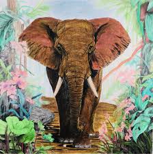 Fine Art - Majestic Elephant 595 x 595mm