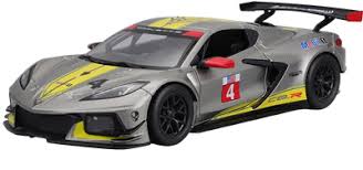 Chevrolet Corvette C8.R 2020 Grey & Yellow (scale 1 : 24)