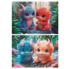 Load image into Gallery viewer, Puzzle 2 x 100pc Baby Monsters (Educa)