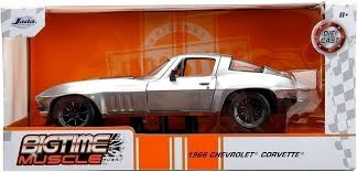 Chev Corvette Silver w Bronze Stripes (scale 1 : 24)(Bigtime