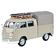 Load image into Gallery viewer, VW Type 2 (T1) Pickup w Roof Rack &amp; Tarp Grey (scale 1:24)