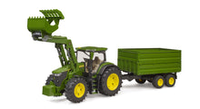 Load image into Gallery viewer, John Deere 7R 350 with Frontloader &amp; Tipper Bruder