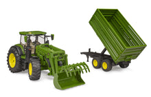 Load image into Gallery viewer, John Deere 7R 350 with Frontloader &amp; Tipper Bruder