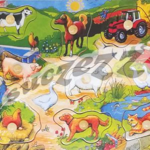 Puzzle 9pc Knob Farm