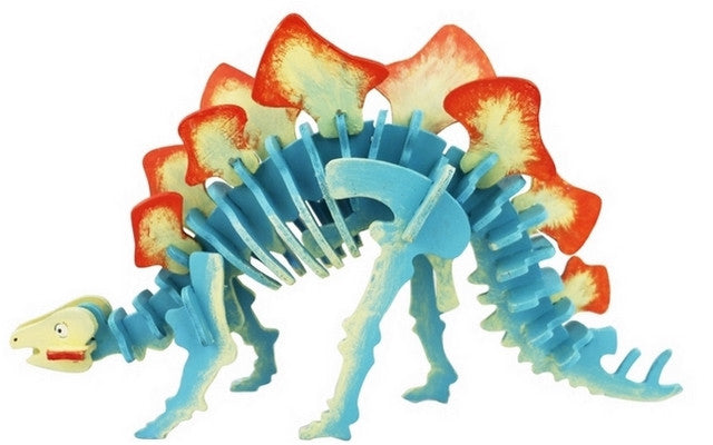 Puzzle 3D Stegosaurus with Paints