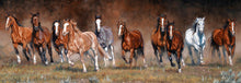Load image into Gallery viewer, Puzzle 1000pc Free Time (Panoramic) (Horses)