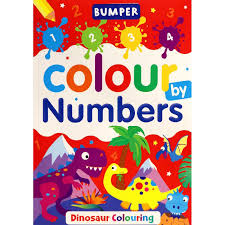 Bumper Colour By Numbers Dinosaur