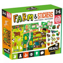 Load image into Gallery viewer, Puzzle 45pc (Long) Farm &amp; 106 Stickers (HEADU)
