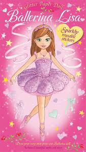 Glitter Paper Doll Ballerina Lisa