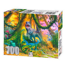 Load image into Gallery viewer, Puzzle 100pc Dinosaurs Jungle