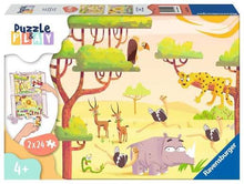 Load image into Gallery viewer, Puzzle 2 x 24pc Safari (Ravensburger)