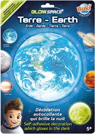 Glow In Dark Earth Self Adhesive Decoration