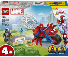 Load image into Gallery viewer, 11206 Spidey On His Motorcycle VS Rhino Marvel