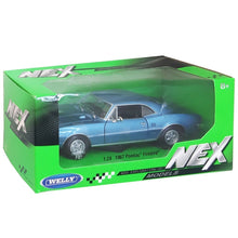 Load image into Gallery viewer, Pontiac Firebird Blue 1967 (scale 1 : 24)