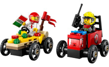 Load image into Gallery viewer, 60458 Pizza Vs Fire Truck Race Car Pack City