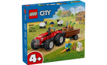 Load image into Gallery viewer, 60461 Red Farm Tractor w Trailer &amp; Sheep City