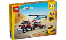 Load image into Gallery viewer, 31146 Flatbed Truck with Helicopter Creator