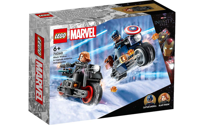 76260 Black Widow & Captain America Motorcycles Marvel