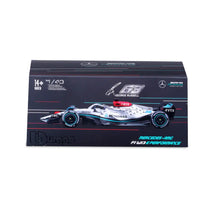 Load image into Gallery viewer, Mercedes AMG F1 W13 2022 with Helmet #63  (scale 1 : 43)