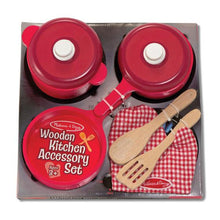 Load image into Gallery viewer, Wooden Kitchen Accessory Set (red theme)