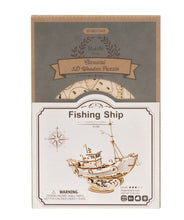 Load image into Gallery viewer, Puzzle 3D Fishing Ship 104pc (Wooden)