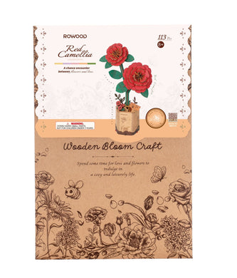 Puzzle 3D Red Camellia 113pc (Rowood)