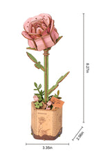 Load image into Gallery viewer, Puzzle 3D Pink Rose 104pc (Rowood)