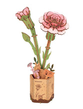 Load image into Gallery viewer, Puzzle 3D Pink Carnation (Wooden)