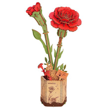 Load image into Gallery viewer, Puzzle 3D Red Carnation (Wooden)
