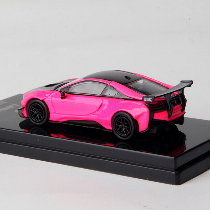 BMW Liberty Walk I8 Hot Pink & Black Accent (scale 1 : 64)