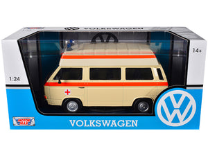 VW Type 2 (T3) Hi Roof Ambulance Cream (scale 1 : 24)
