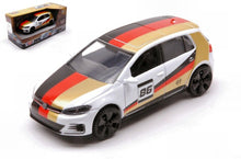 Load image into Gallery viewer, VW Golf A7 GT Racing White w Racing Stripes (scale 1 : 43)