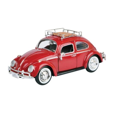 Volkswagen Beetle with Roof Rack Red 1966 (scale 1:24)