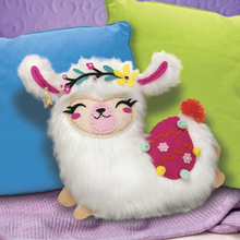 Load image into Gallery viewer, Sew Star Furry Llama Pillow Sewing Craft Kit (Boxed)